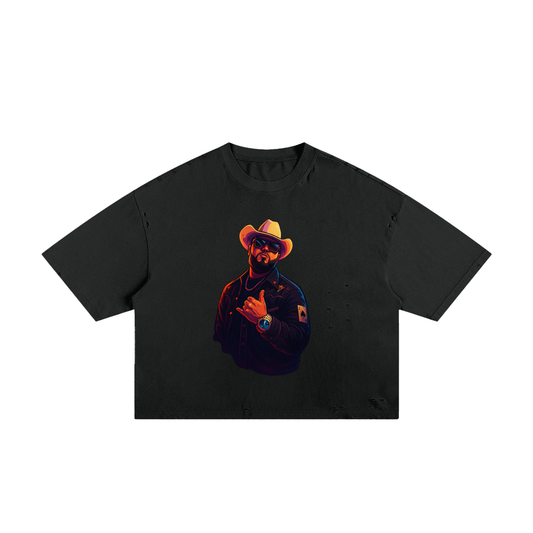 Classic Frayed Boxy Tee