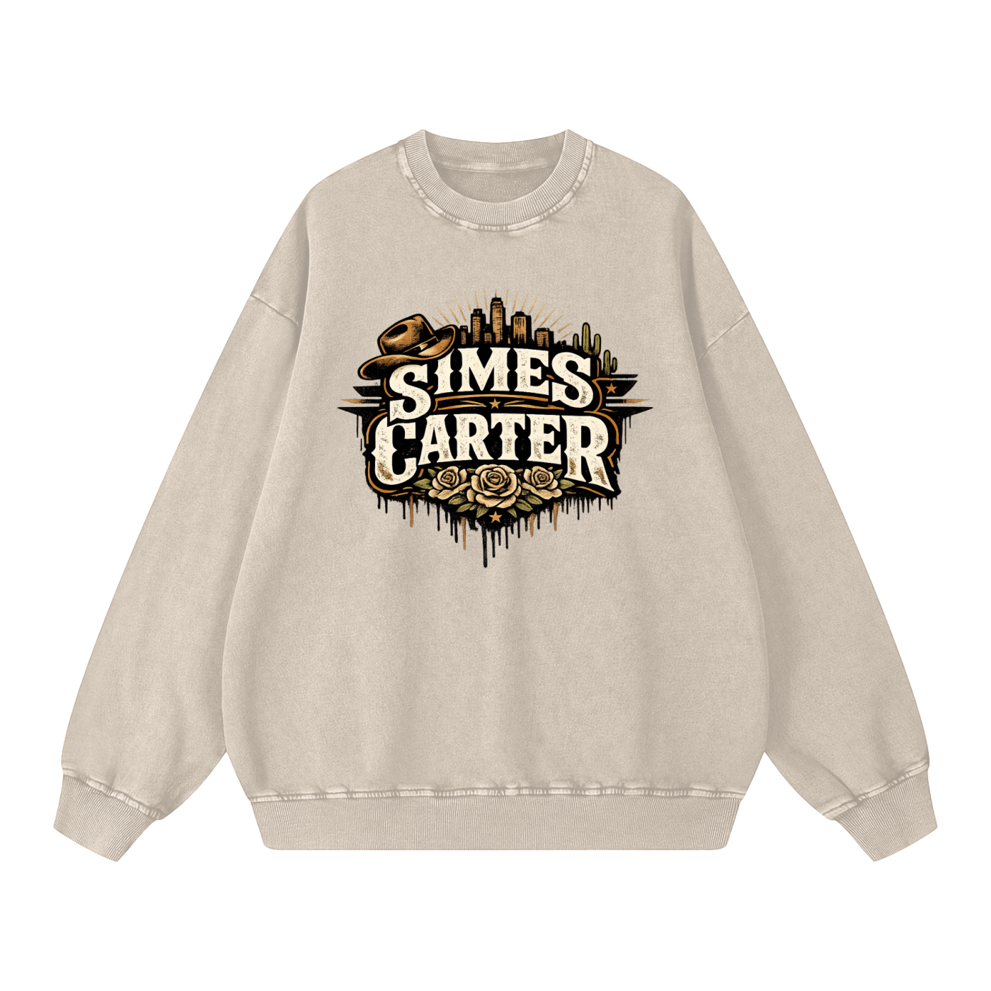 Snow Washed Oversized Sweatshirt