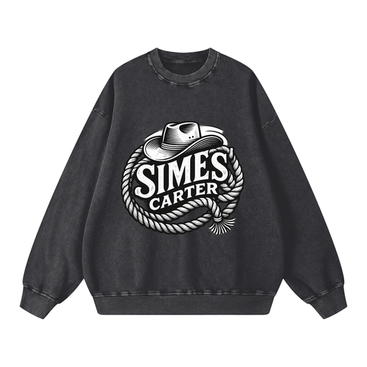 Snow Washed Oversized Sweatshirt